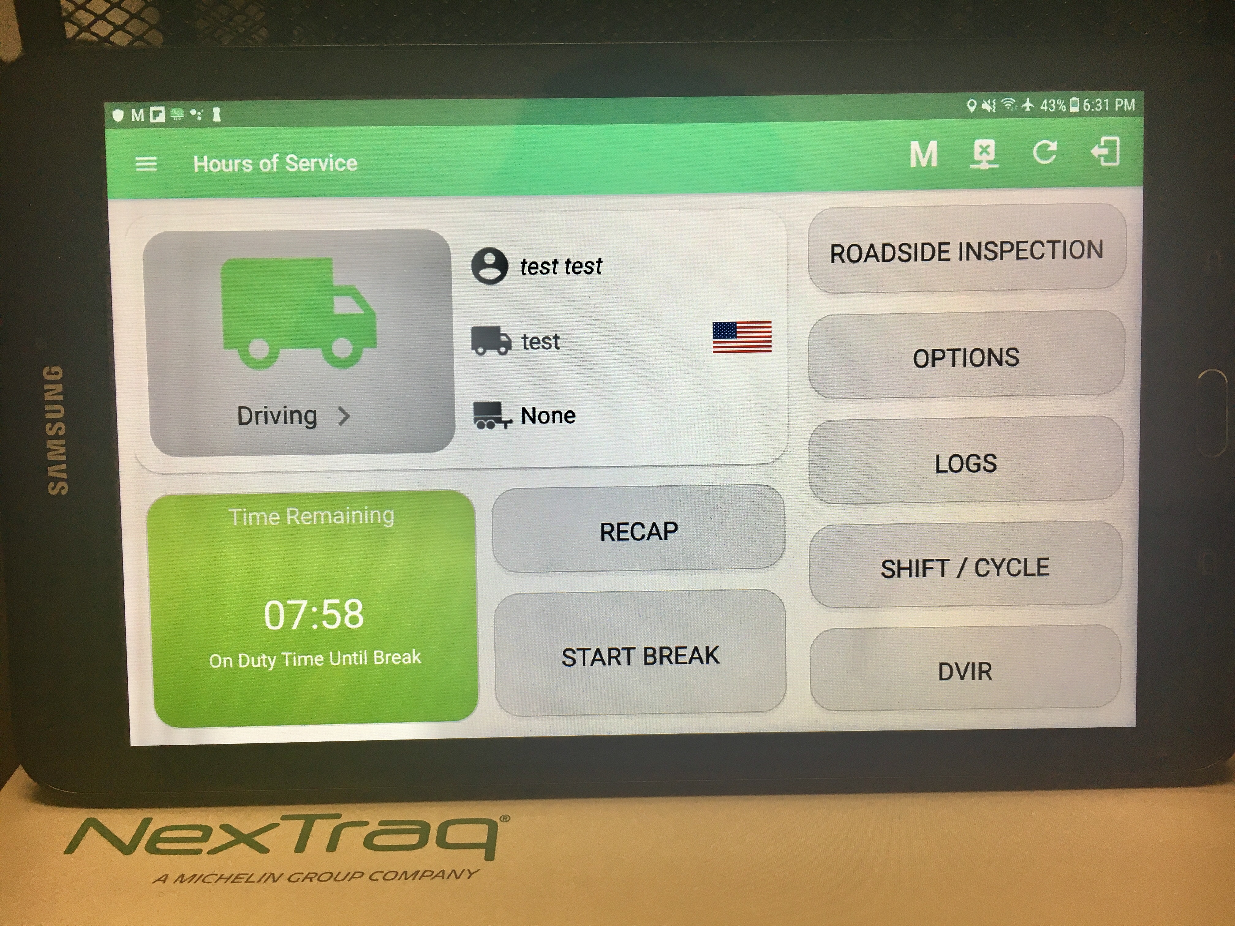 Product image for NexTraq ELD Android
